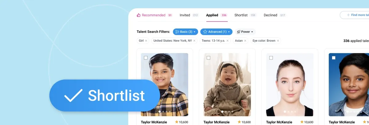 How to Use Talent Shortlist on KidsCasting (Download Comp Cards Easily)
