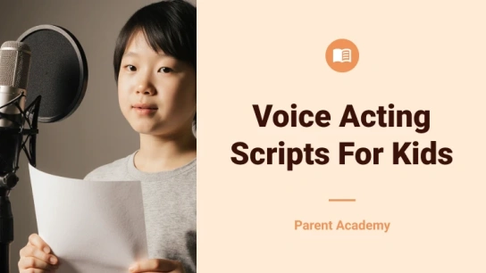 Voice Acting Scripts for Kids: Practice Scenes for Beginners